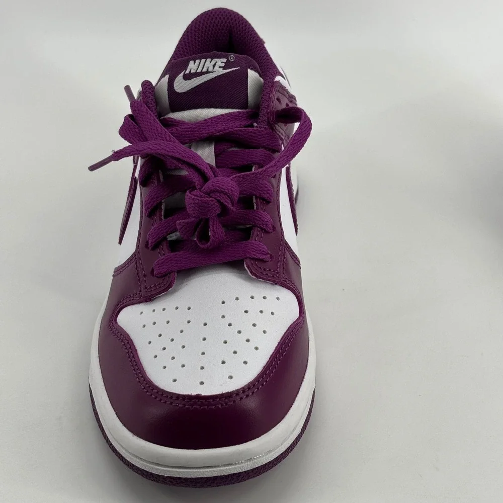 Nike Dunk Low Womens Size 6 Y4.5 Bordeaux White Leather Sneakers DD1503-108